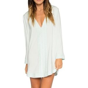 NWT Tavik Morocco Blue Tunic Dress / Swim Cover-up Blue Green